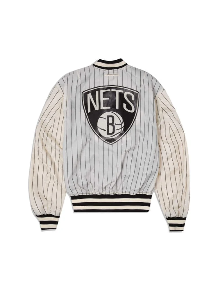 BROOKLYN NETS X ALPHA X NEW ERA L-2B BOMBER JACKET - Image 9
