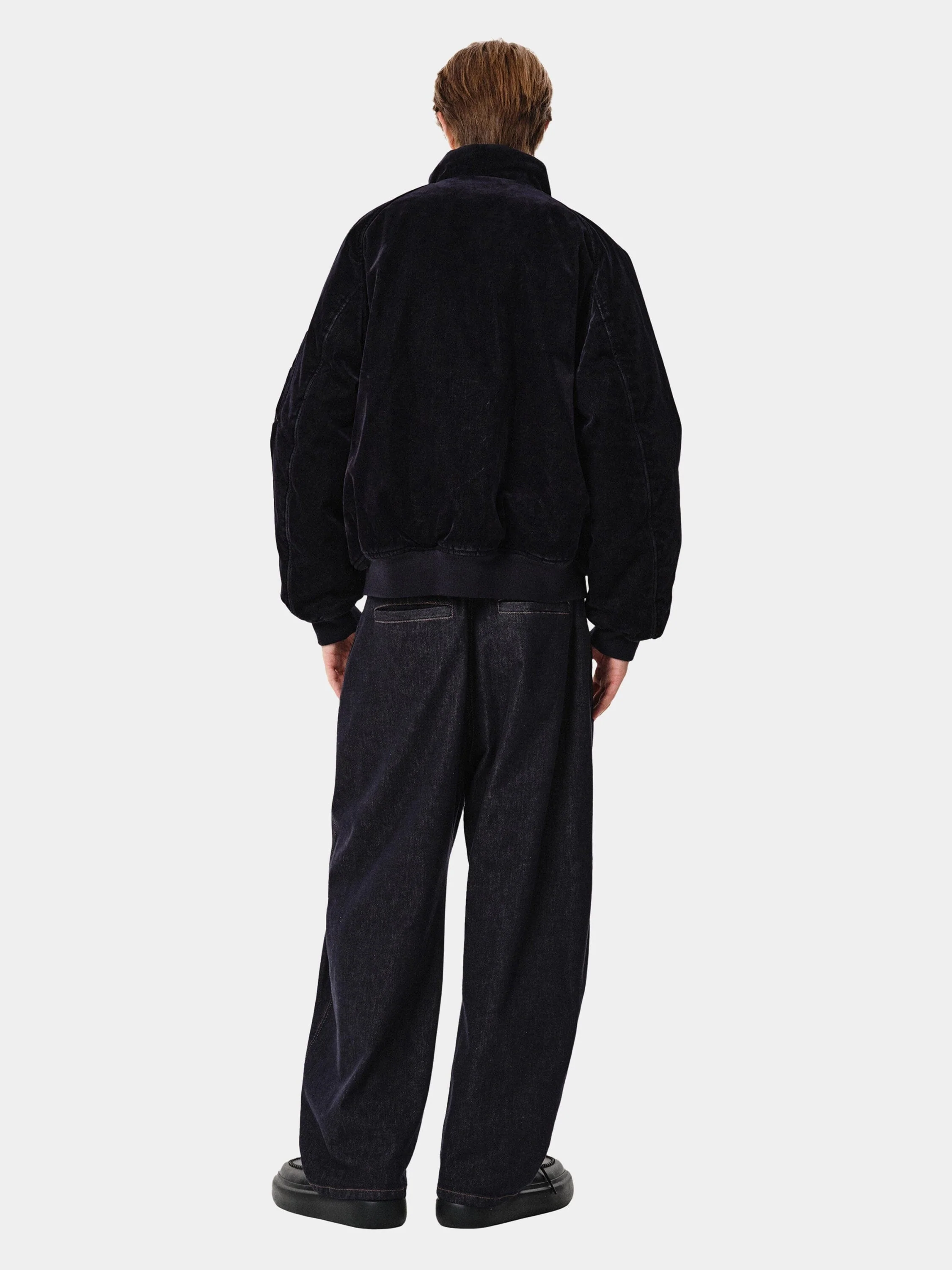 SOLID HOMME X ALPHA VELVET DENIM MA-1 JACKET - Image 15