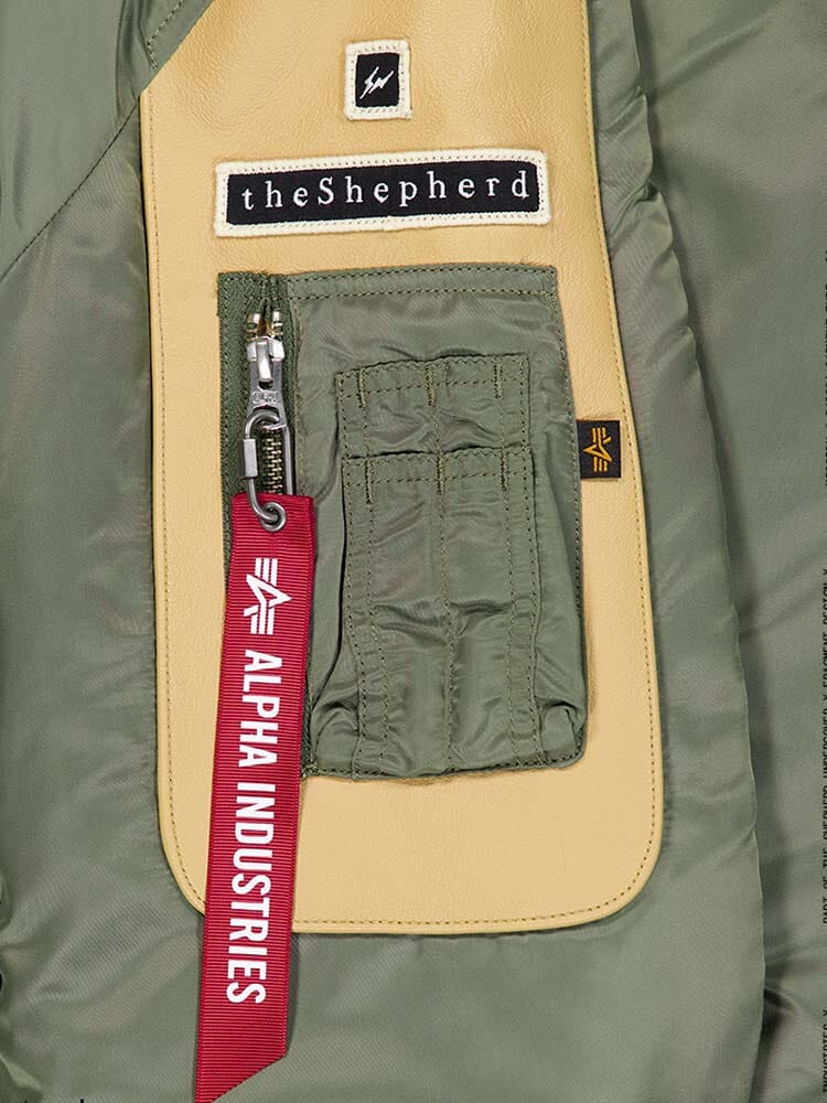 ALPHA X UNDERCOVER THE SHEPHERD MA-1 BOMBER JACKET - Image 10