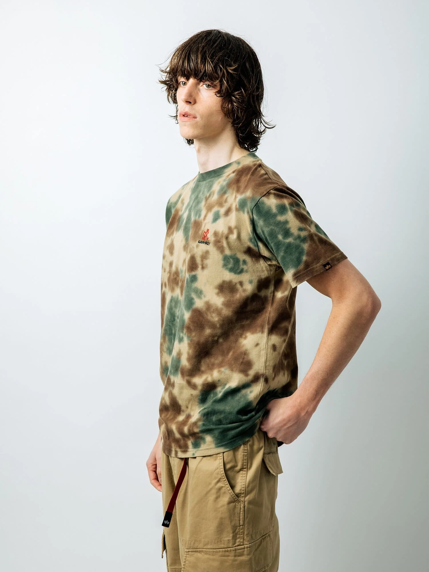 GRAMICCI X ALPHA COTTON CAMO TIE DYE TEE - Image 13