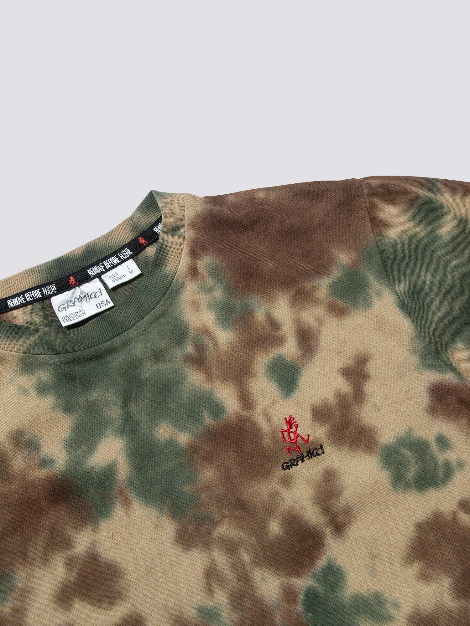 GRAMICCI X ALPHA COTTON CAMO TIE DYE TEE - Image 16