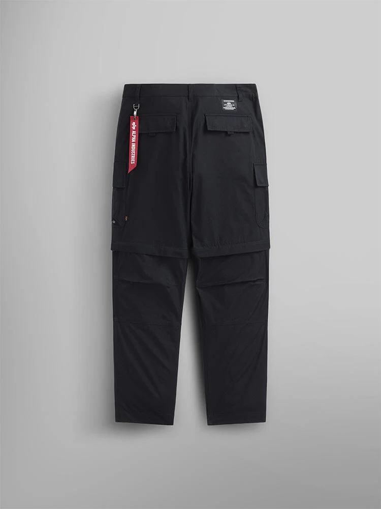 CONVERTIBLE CARGO PANT (BLACK) - Image 6