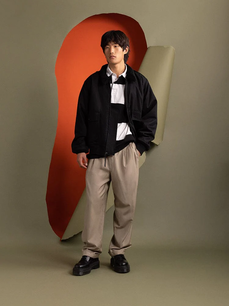 1940S B-10 BOMBER JACKET (BLACK) - Image 7