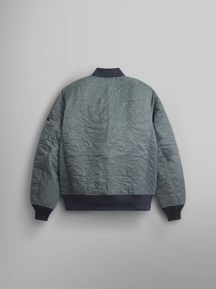 CAMO QUILTED MA-1 BOMBER JACKET FIELD GRAY - Image 4