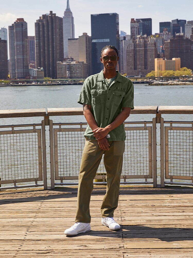 SHORT SLEEVE WASHED FATIGUE SHIRT JACKET - Image 13