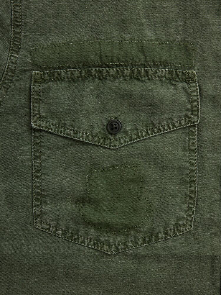 SHORT SLEEVE WASHED FATIGUE SHIRT JACKET - Image 14