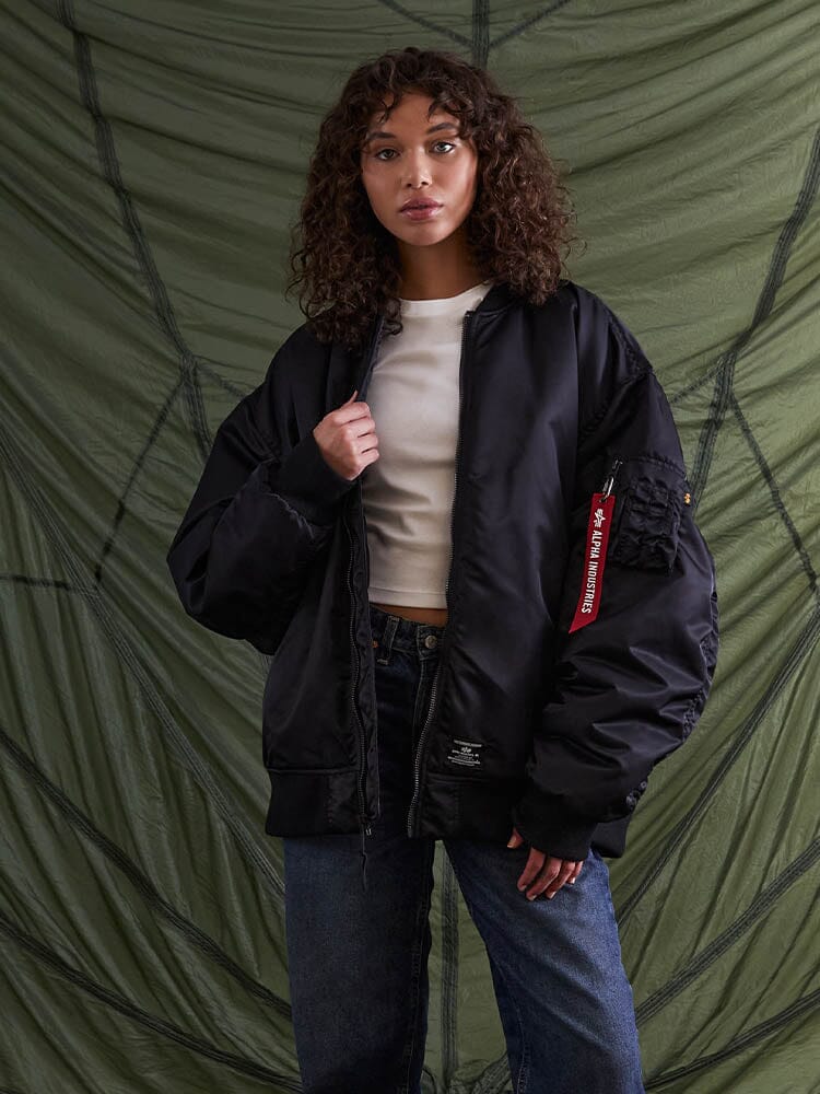 WOMEN'S OVERSIZED MA-1 MOD BOMBER JACKET - Image 13