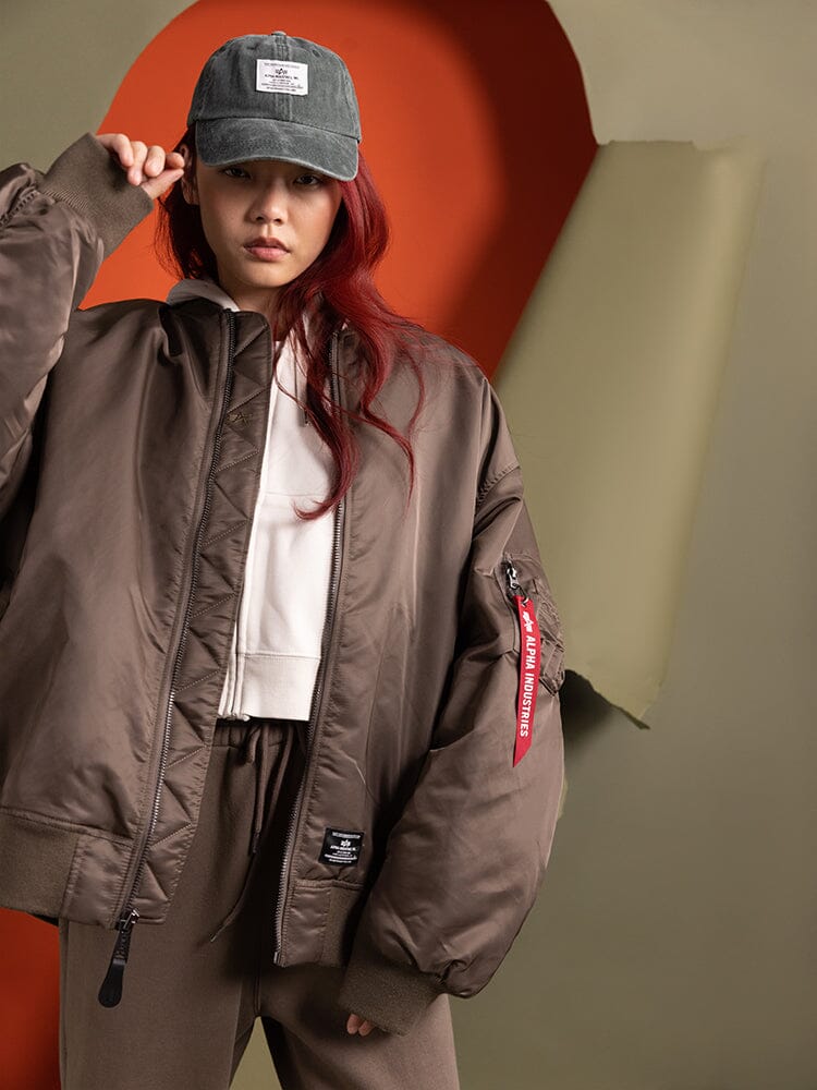 WOMEN'S OVERSIZED MA-1 MOD BOMBER JACKET - Image 4