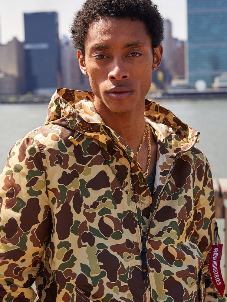 L-2B HOODED GEN II BOMBER JACKET (GREEN FROGSKIN CAMO) - Image 3