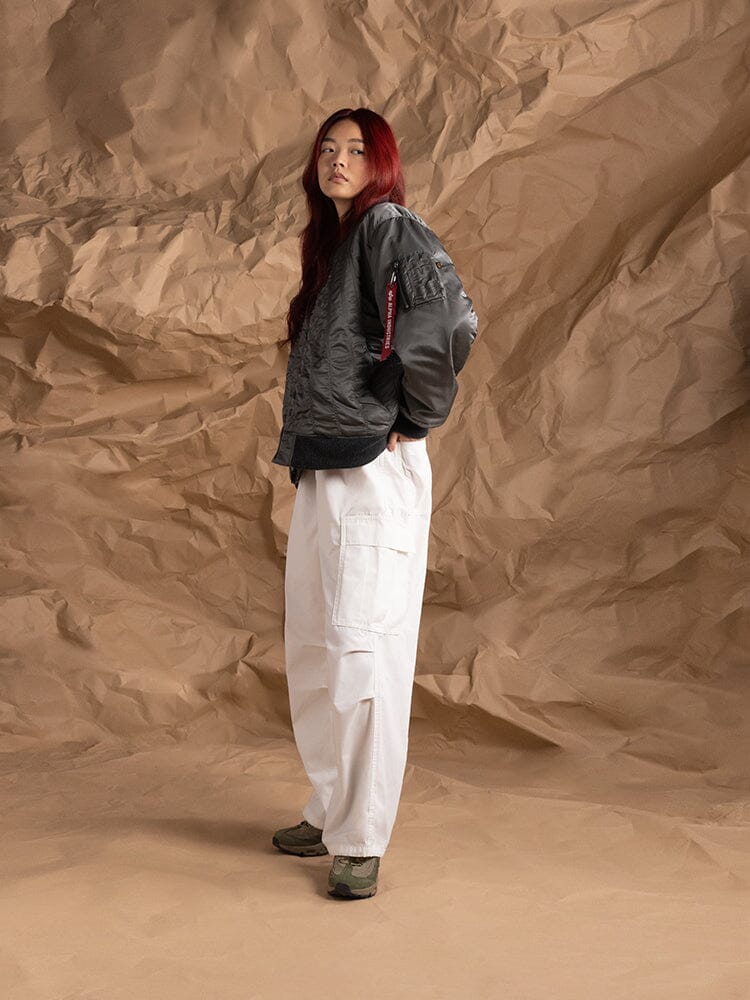 WOMEN'S MA-1 SHIRRING BOMBER JACKET - Image 7